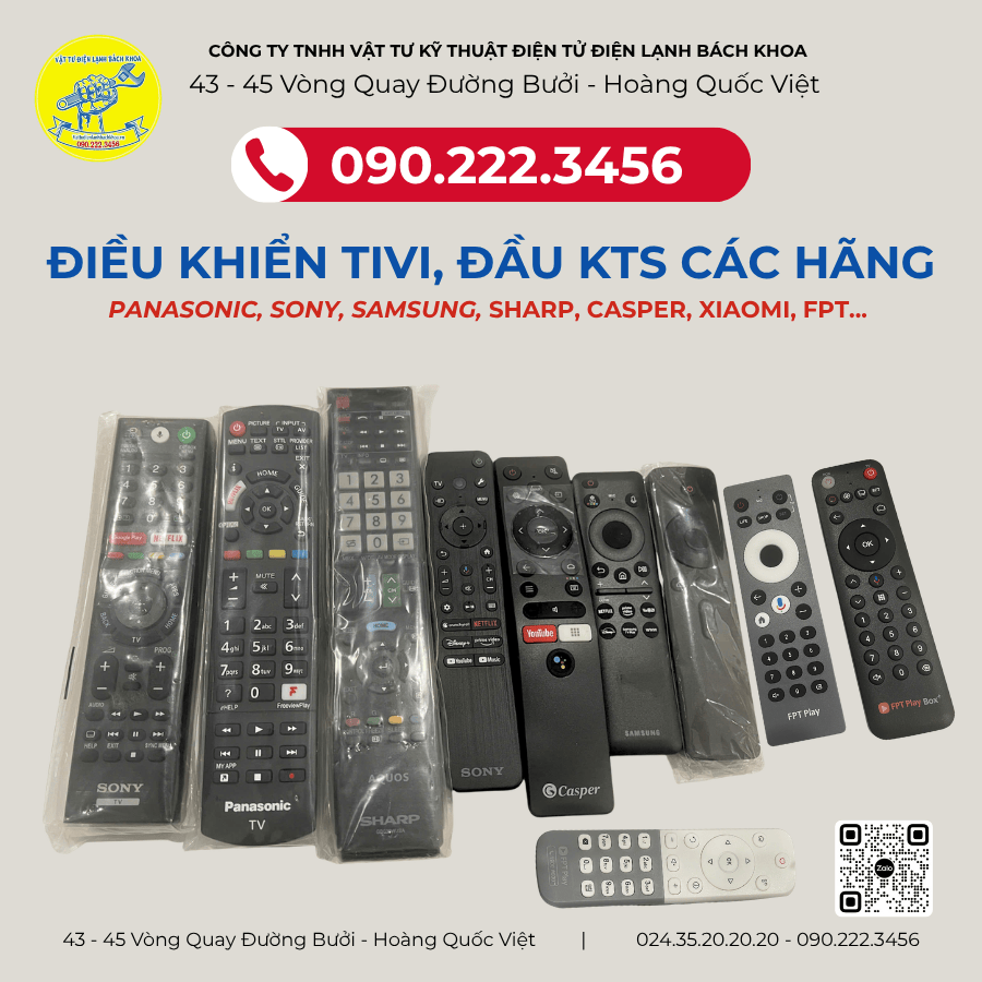 Mua điều khiển Tivi ở đâu Hà Nội