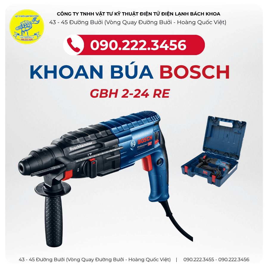 KHOAN BÚA BOSCH GBH 2-24 RE CHÍNH HÃNG