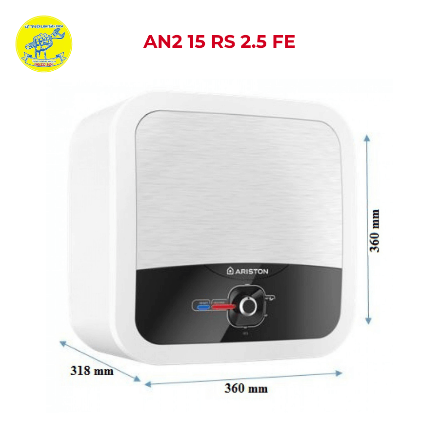 Bình nước nóng ARISTON AN2 15 RS 2.5 FE 15 lít vuông