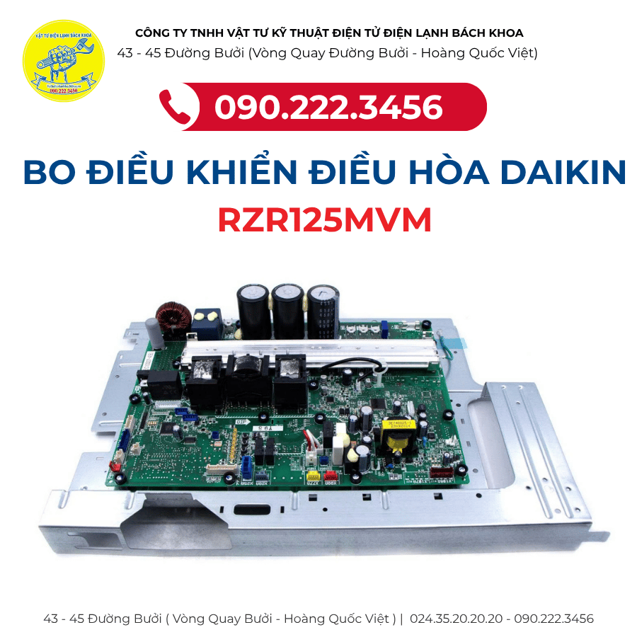 BO MẠCH ĐIỀU HÒA DAIKIN MODEL RZR125MVM CHÍNH HÃNG