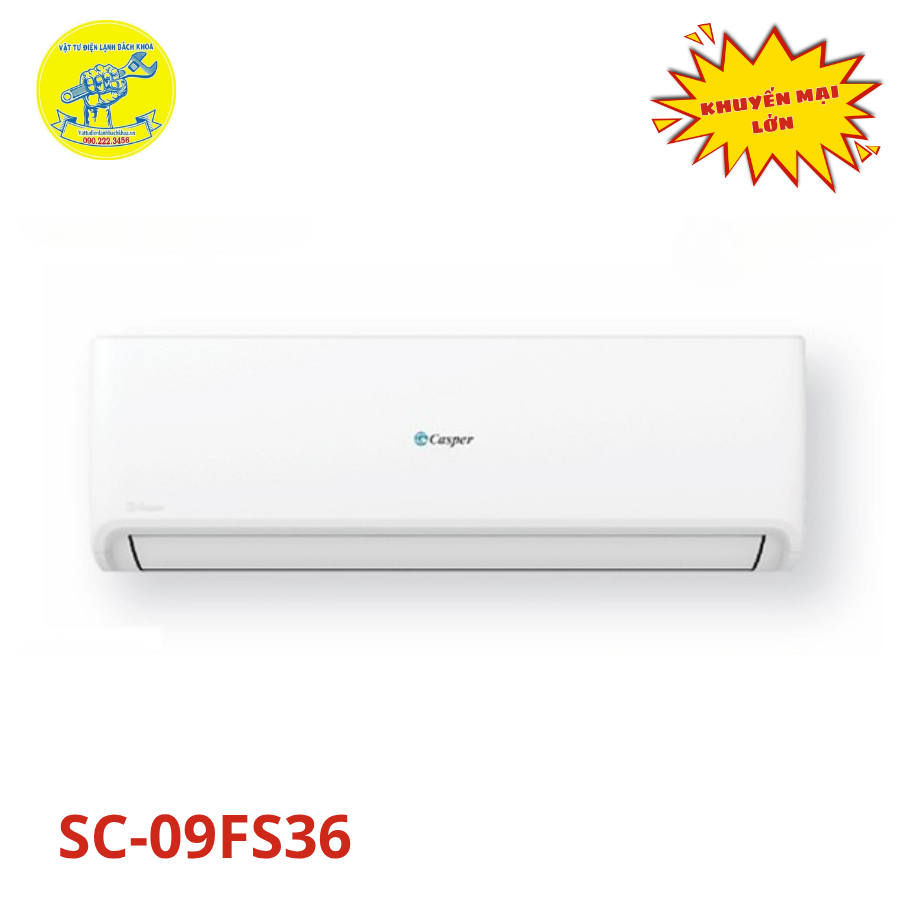 Điều hòa Casper 1 chiều 9000btu SC-09FB36A