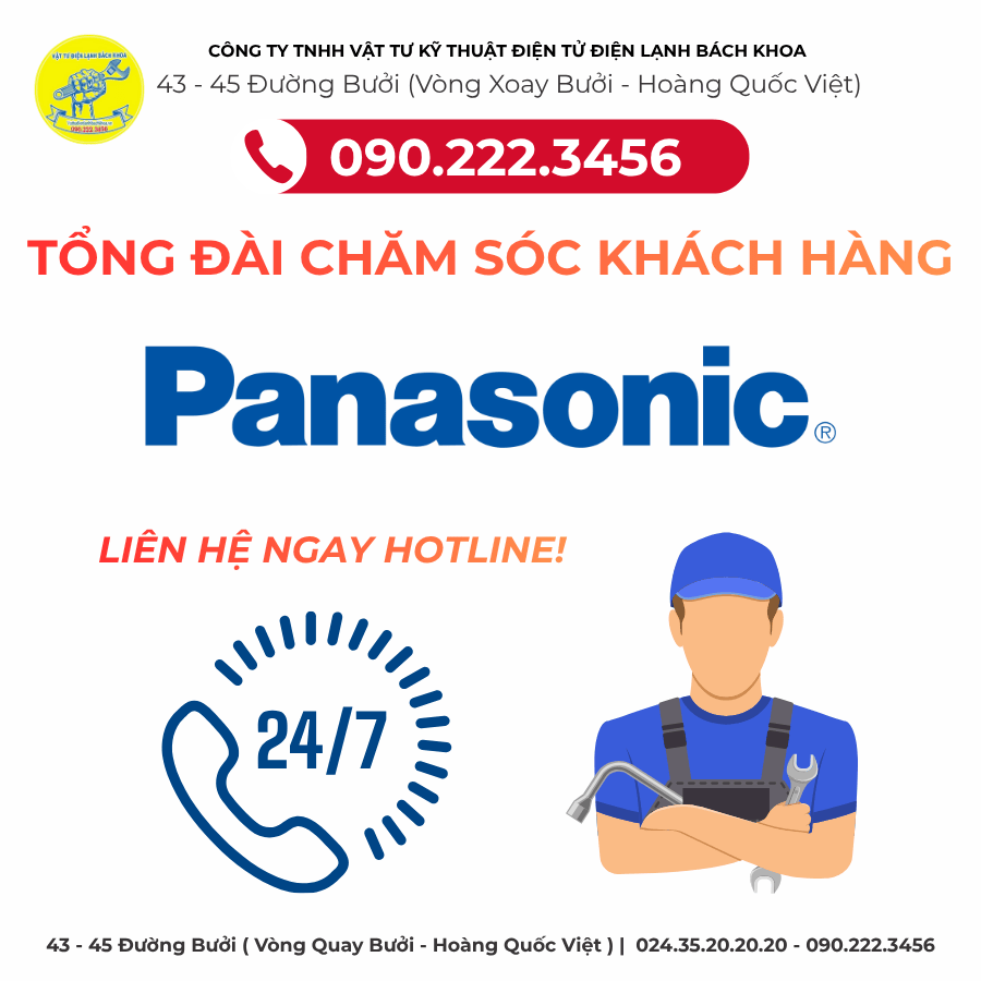 Tổng Đài Chăm Sóc Khách Hàng Panasonic Tại Phường Giảng Võ 090.222.3456