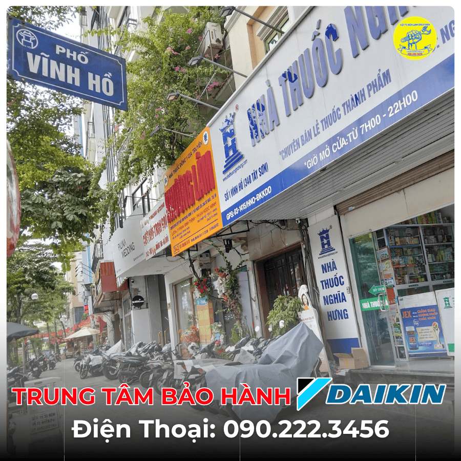 Trung Tâm Bảo Hành DAIKIN Tại Phố Vĩnh Hồ