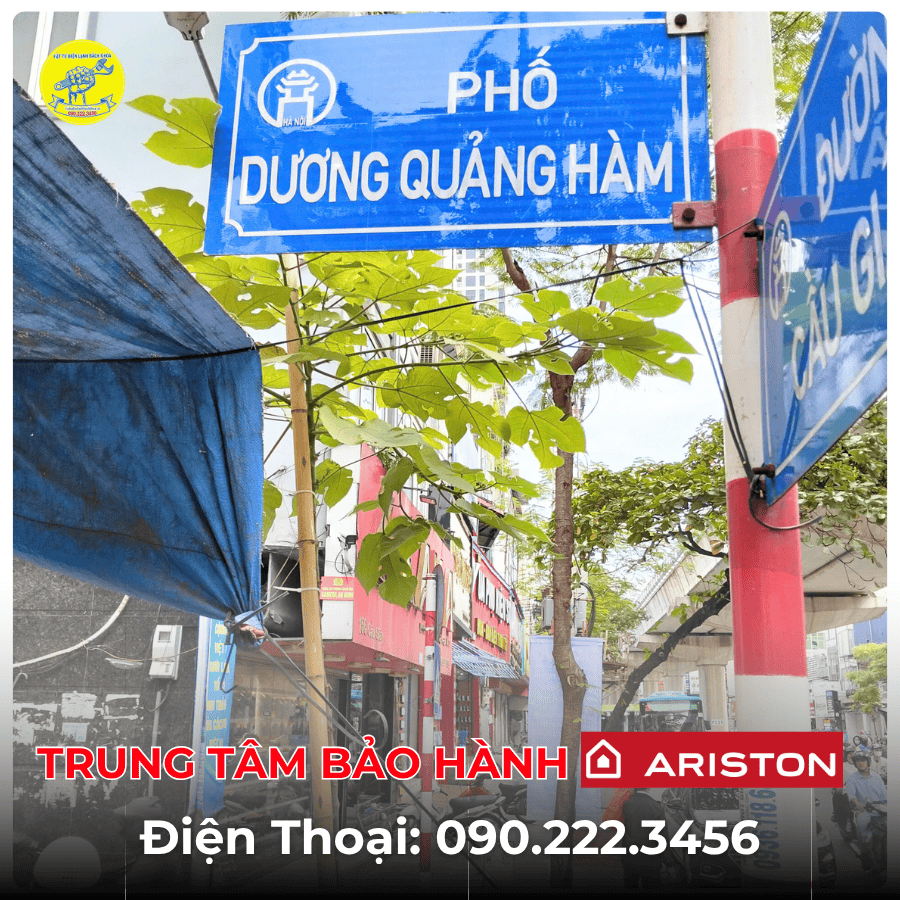 Trung Tâm Bảo Hành Ariston Tại Phố Dương Quảng Hàm