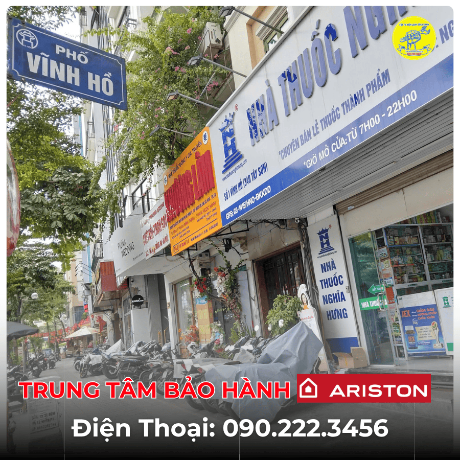 Trung Tâm Bảo Hành Ariston Tại Phố Vĩnh Hồ
