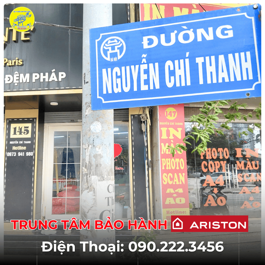 Trung Tâm Bảo Hành Ariston Tại Đường Nguyễn Chí Thanh