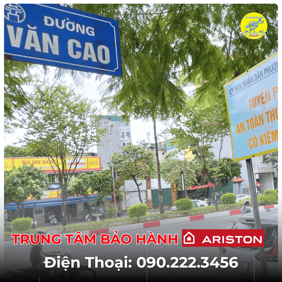 Trung Tâm Bảo Hành Ariston Tại Phố Văn Cao