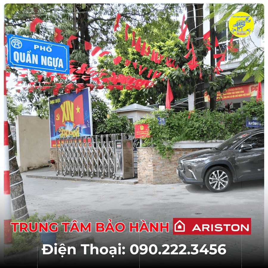 Trung Tâm Bảo Hành Ariston Tại Phố Quần Ngựa