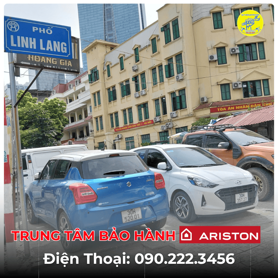 Trung Tâm Bảo Hành Ariston Tại Phố Linh Lang