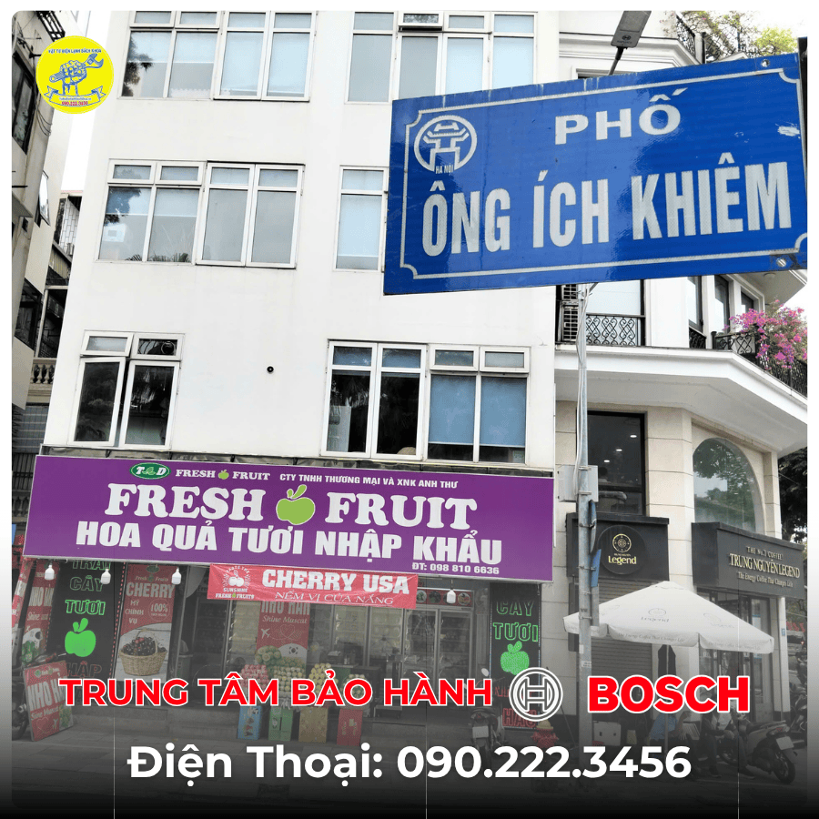 Trung Tâm Bảo Hành BOSCH Tại Phố Ông Ích Khiêm