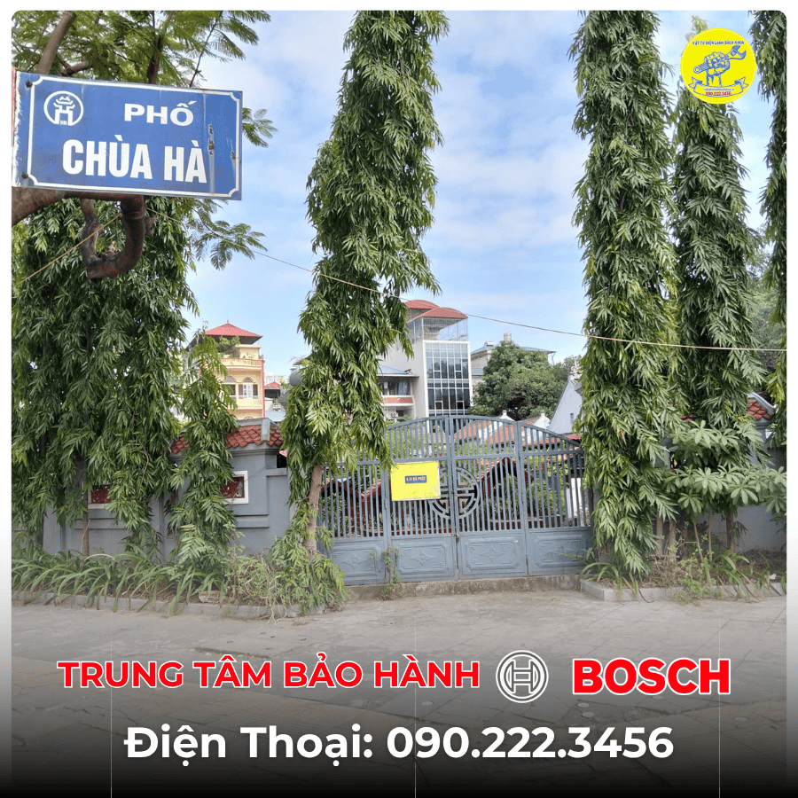 Trung Tâm Bảo Hành BOSCH Tại Phố Chùa Hà