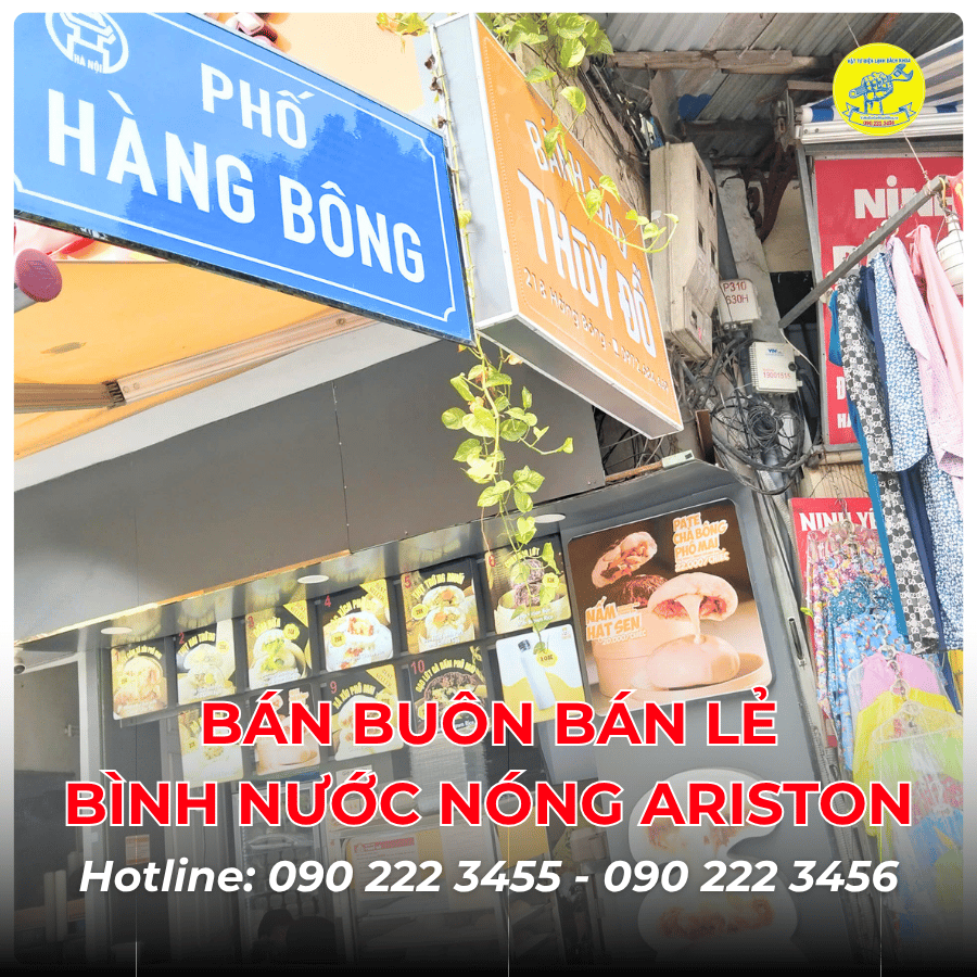 Bán buôn bán lẻ bình nước nóng Ariston tại Phố Hàng Bông 0902223456