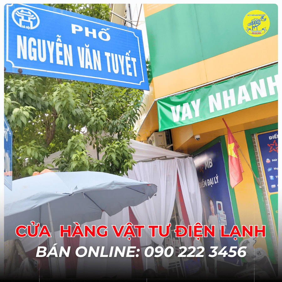 Cửa Hàng Vật Tư Điện Lạnh Bán Online Tại Phố Nguyễn Văn Tuyết 0902223456
