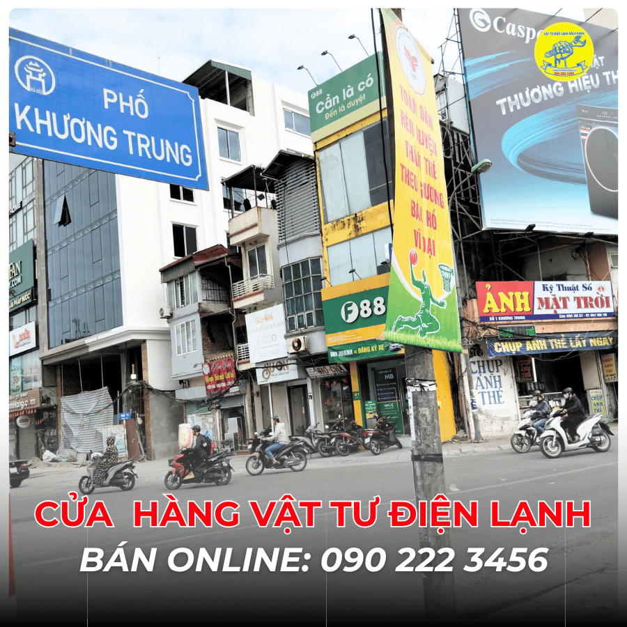 Cửa Hàng Vật Tư Điện Lạnh Bán Online Tại Phố Khương Trung 0902223456