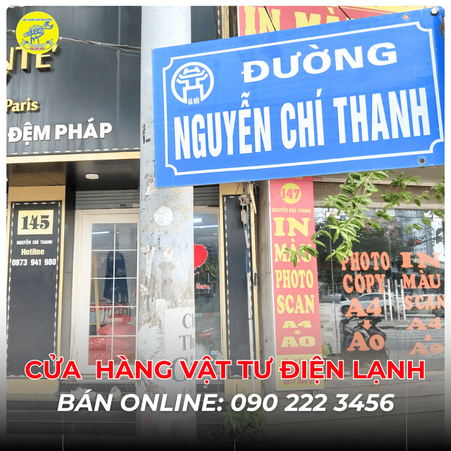 Cửa Hàng Vật Tư Điện Lạnh Bán Online Tại Đường Nguyễn Chí Thanh 0902223456