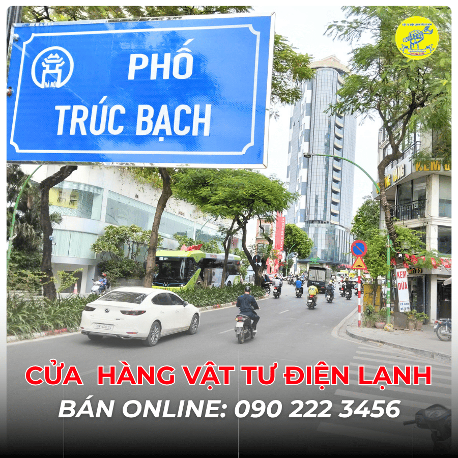 Cửa Hàng Vật Tư Điện Lạnh Bán Online Tại Phố Trúc Bạch 0902223456