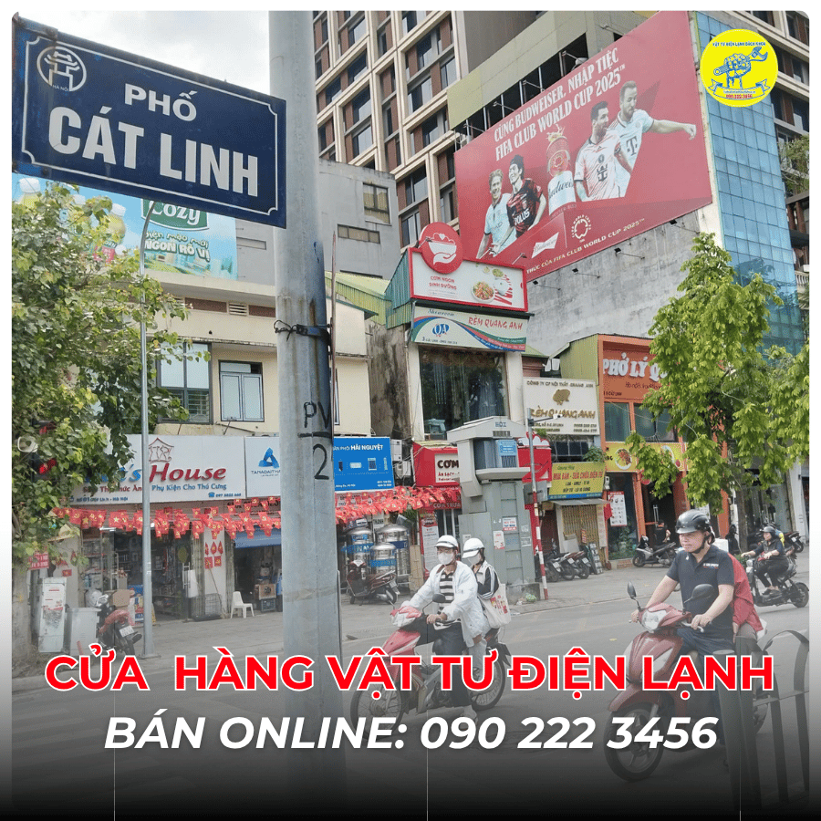 Cửa Hàng Vật Tư Điện Lạnh Bán Online Tại Phố Cát Linh 0902223456