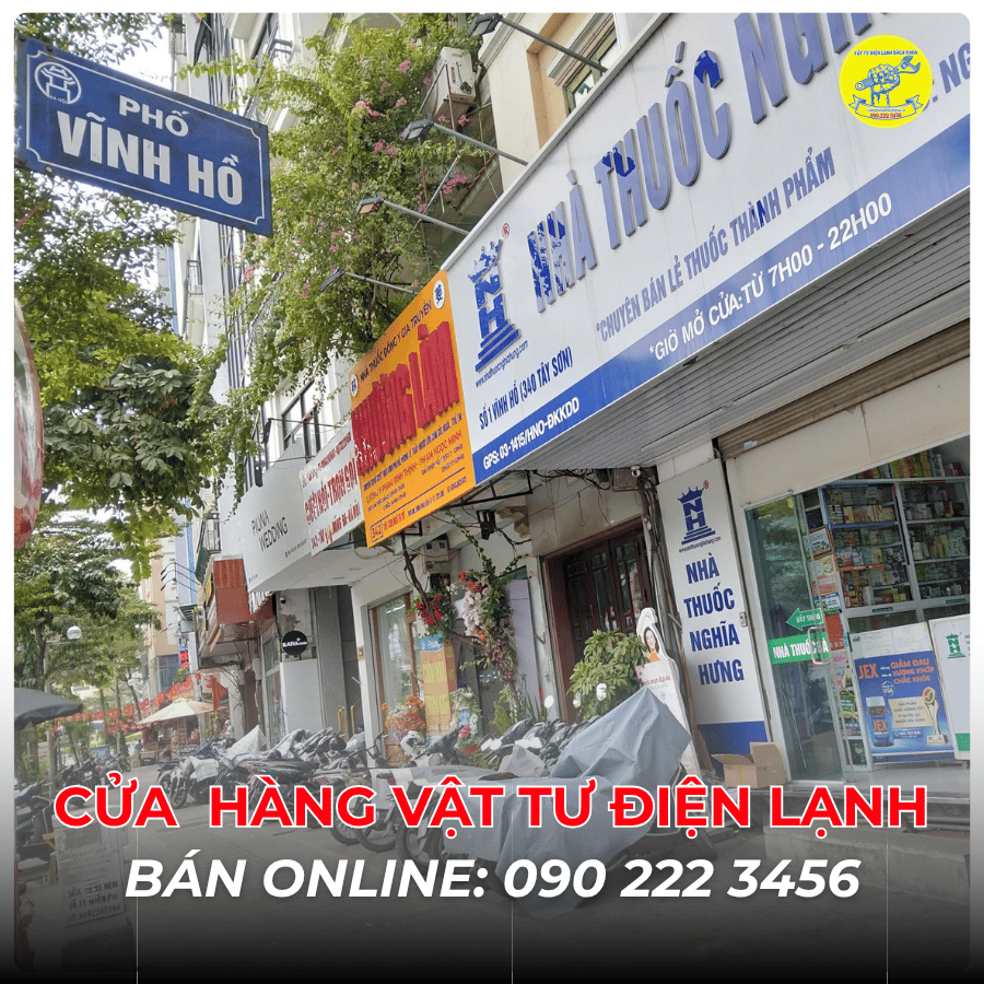 Cửa Hàng Vật Tư Điện Lạnh Bán Online Tại Phố Vĩnh Hồ 0902223456
