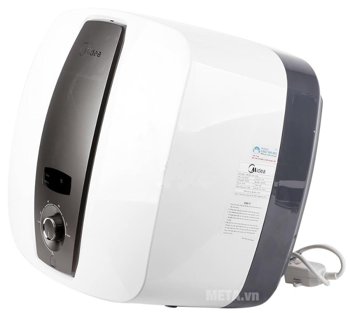 Bình nóng lạnh gián tiếp Midea vuông D30-25VA1 Tặng công lắp đặt