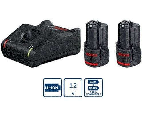 Bộ 2 Pin 2.0Ah + Sạc nhanh GAL 12V-4.0