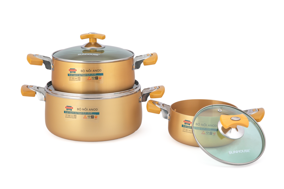Bộ nồi anod Sunhouse SH8834