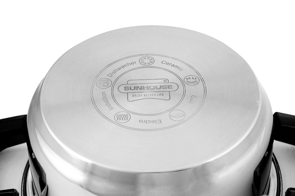 Bộ nồi inox 3 đáy Sunhouse SH768