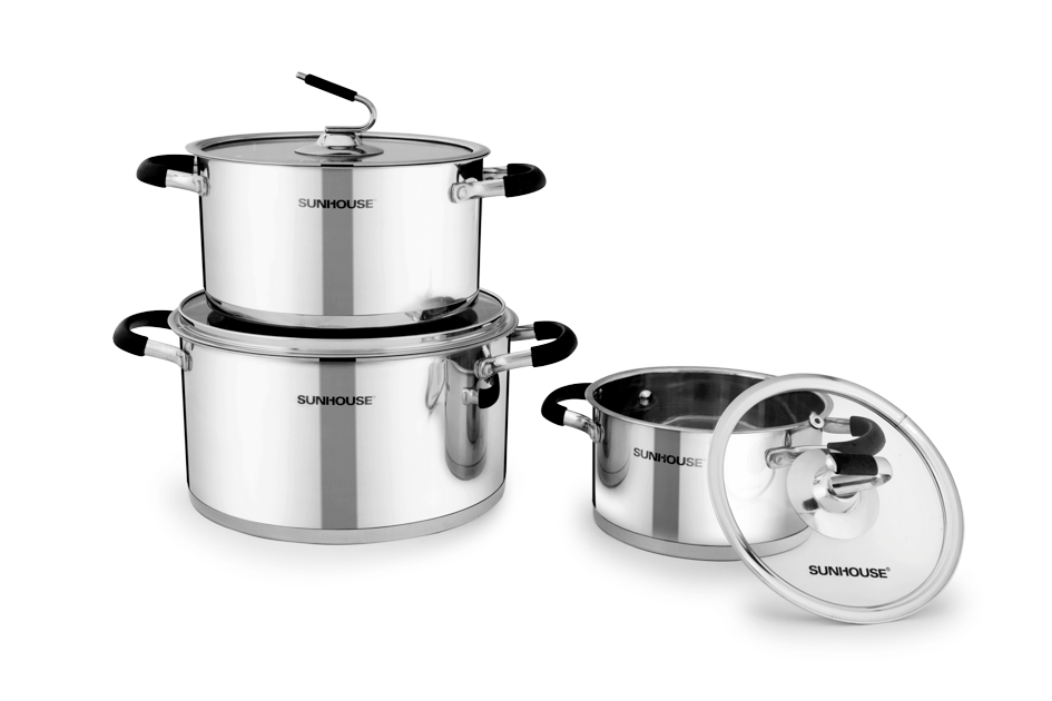 Bộ nồi inox 5 đáy Sunhouse SH891