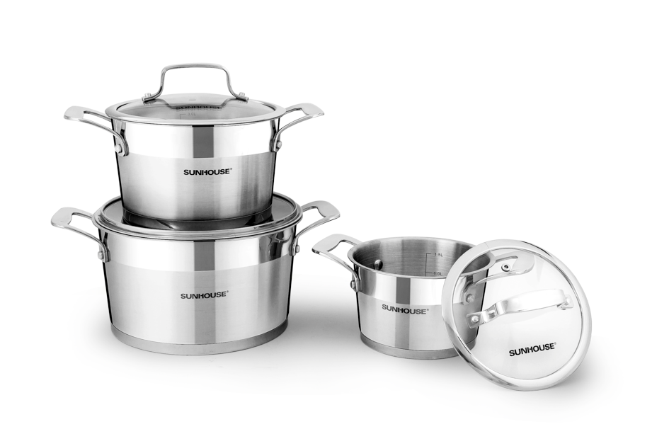 Bộ nồi inox 5 đáy Sunhouse SH779