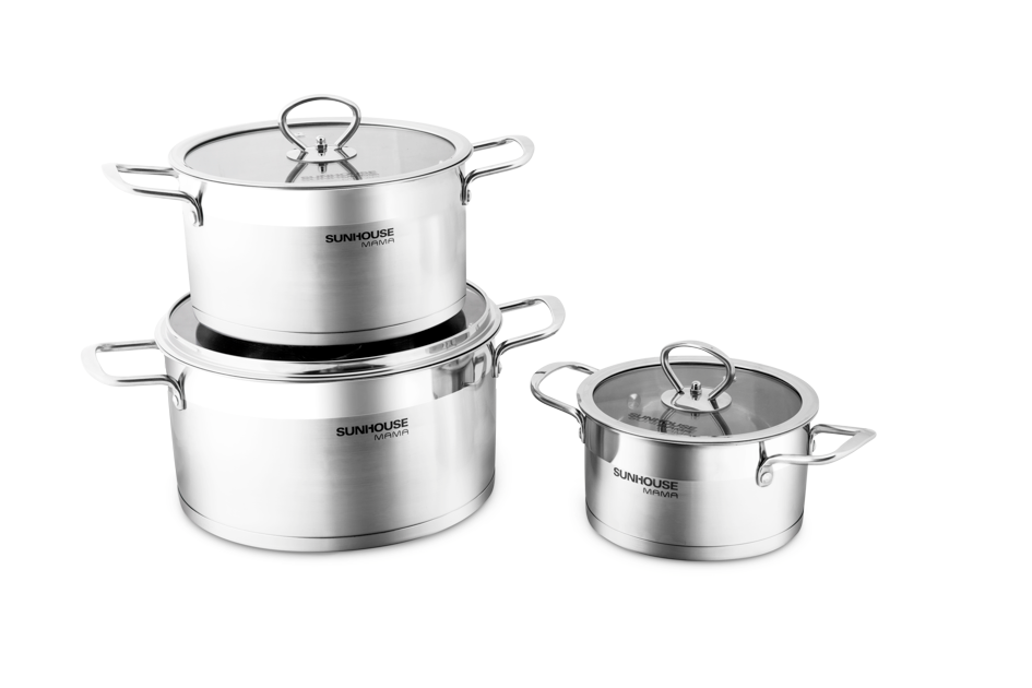 Bộ nồi inox 5 đáy Sunhouse mama SH784