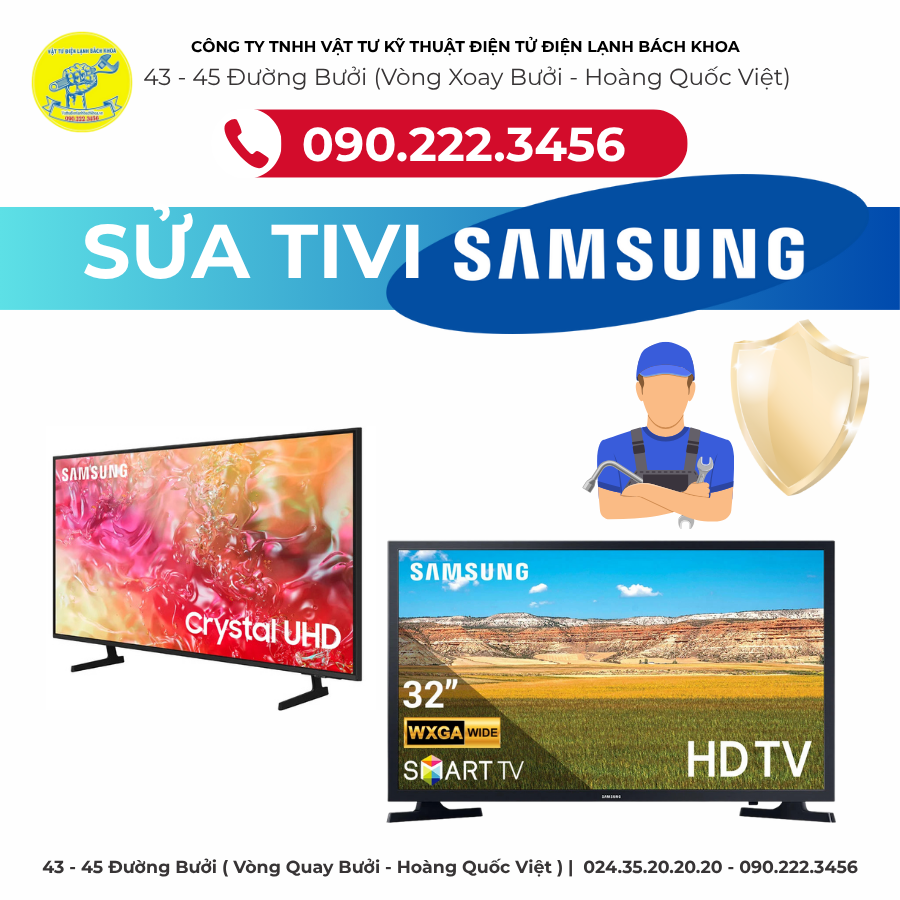 Sửa Tivi SAMSUNG Tại Vinhomes Smart City - 0902223456