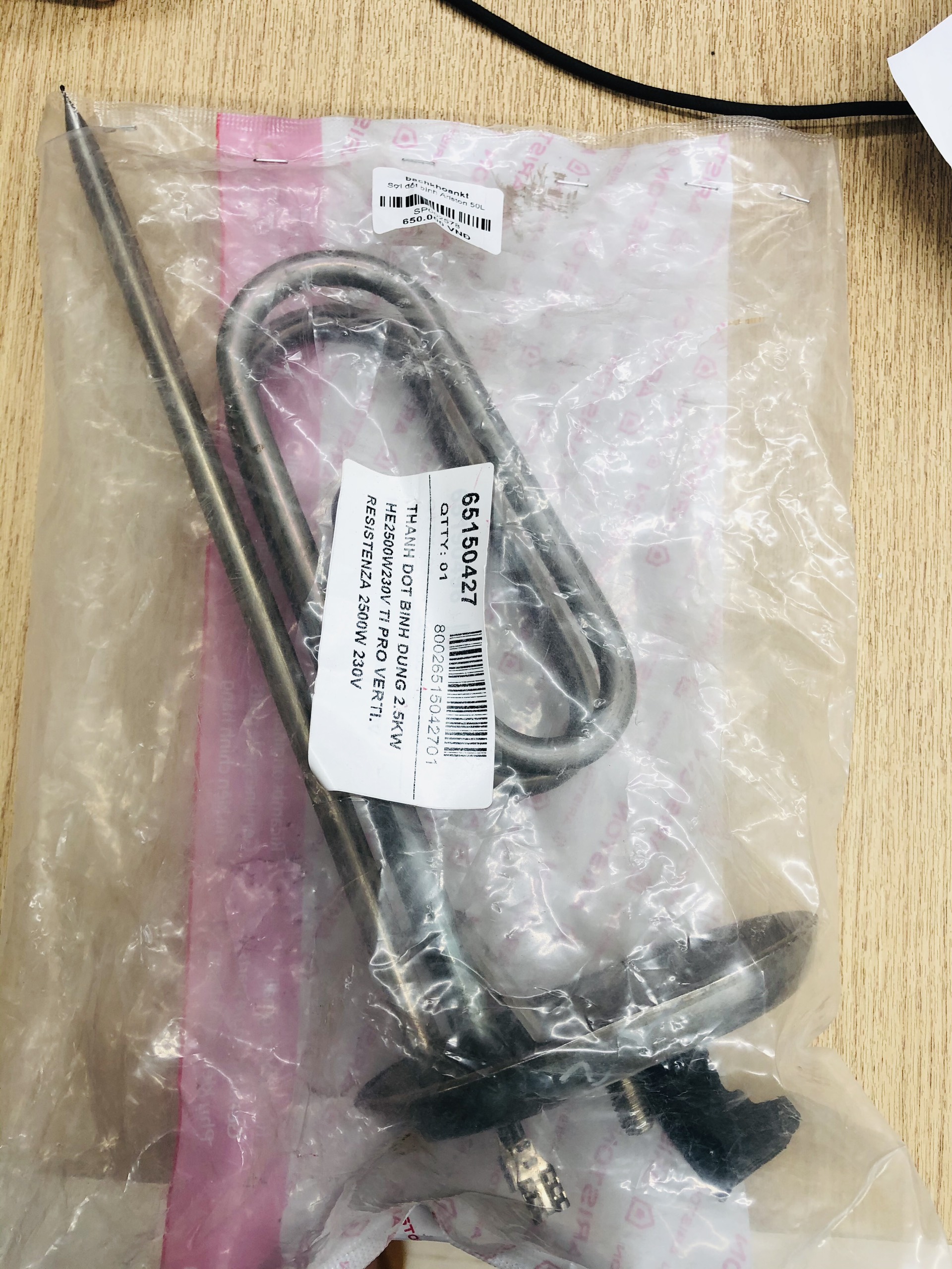 Sợi đốt bình nước nóng Ariston 50L - Chính Hãng