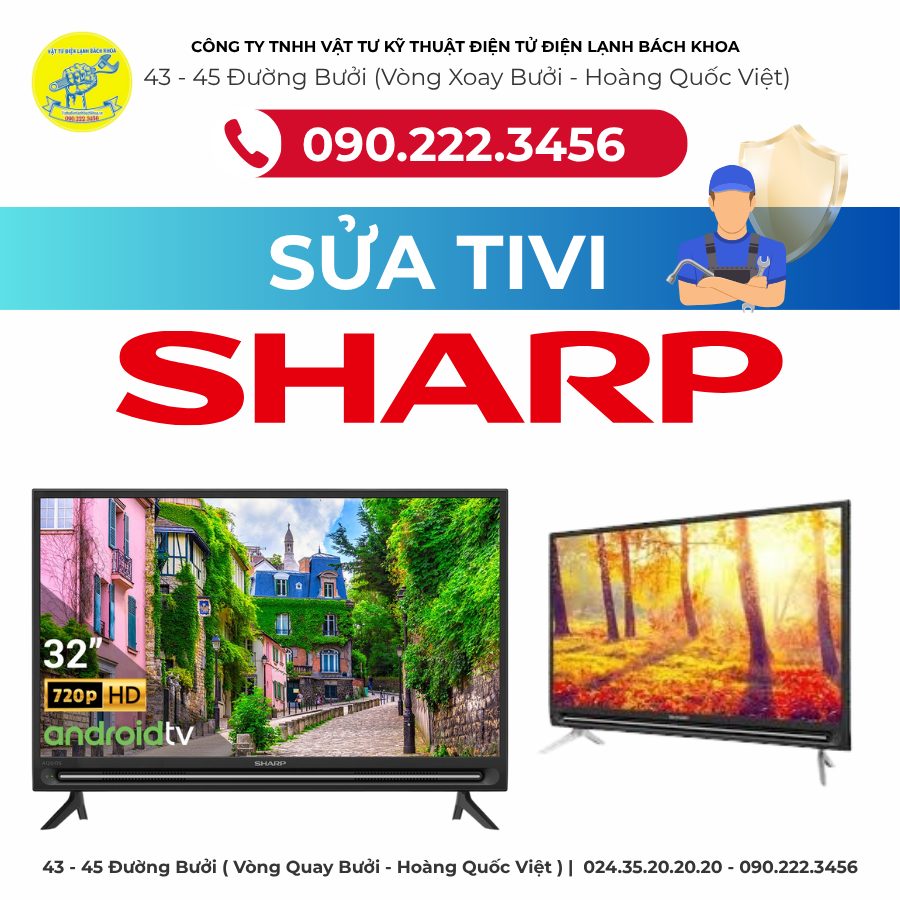 Sửa Tivi SHARP Tại Đường Lạc Long Quân  - 0902223456