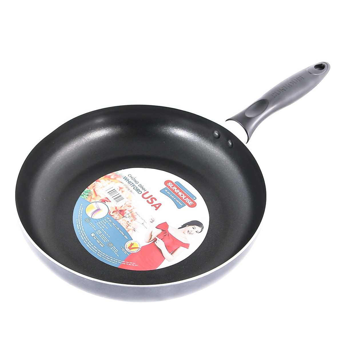 Chảo trơn chống dính Sunhouse CT22 22cm