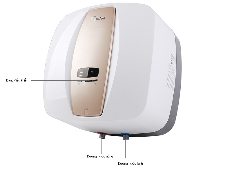 Bình nóng lạnh gián tiếp Midea vuông ĐKTX D30-25EVA