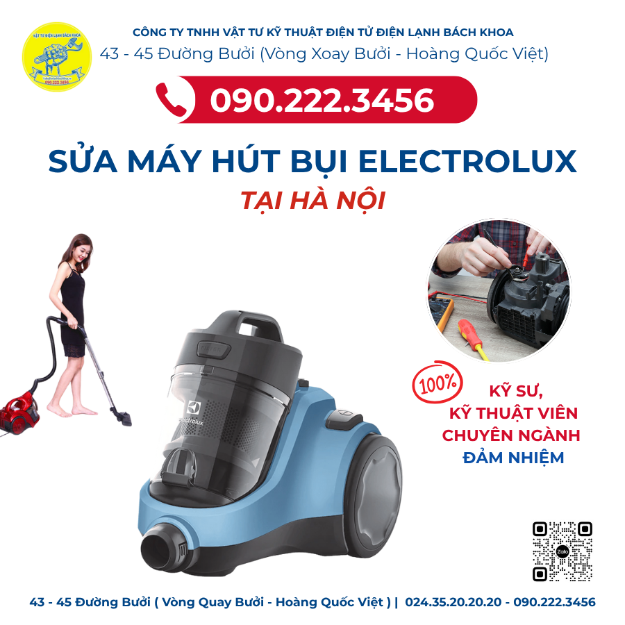 Sửa Máy Hút Bụi Electrolux Tại Khu Tập Thể 93 Láng Hạ - 090.222.3456