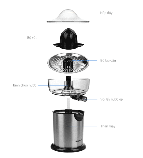 Máy vắt cam Sharp EJ-J130-ST