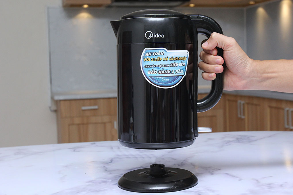 Bình đun siêu tốc Midea MK-317DB (1.7L) - Đen - Hàng Chính Hãng