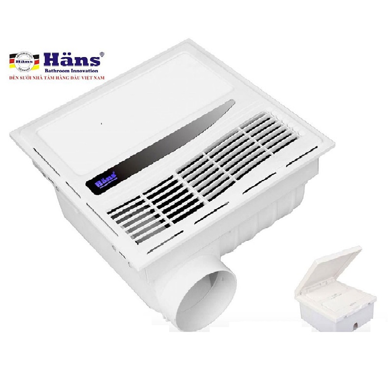 Quạt thông gió kèm sưởi âm trần công tắc HANS HA-S hàng chính hãng ( Giá bán buôn )