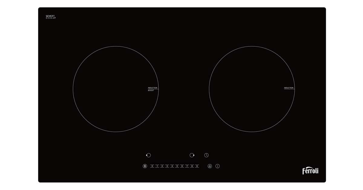 Bếp âm từ đôi Ferroli ID4000BN (74 cm)
