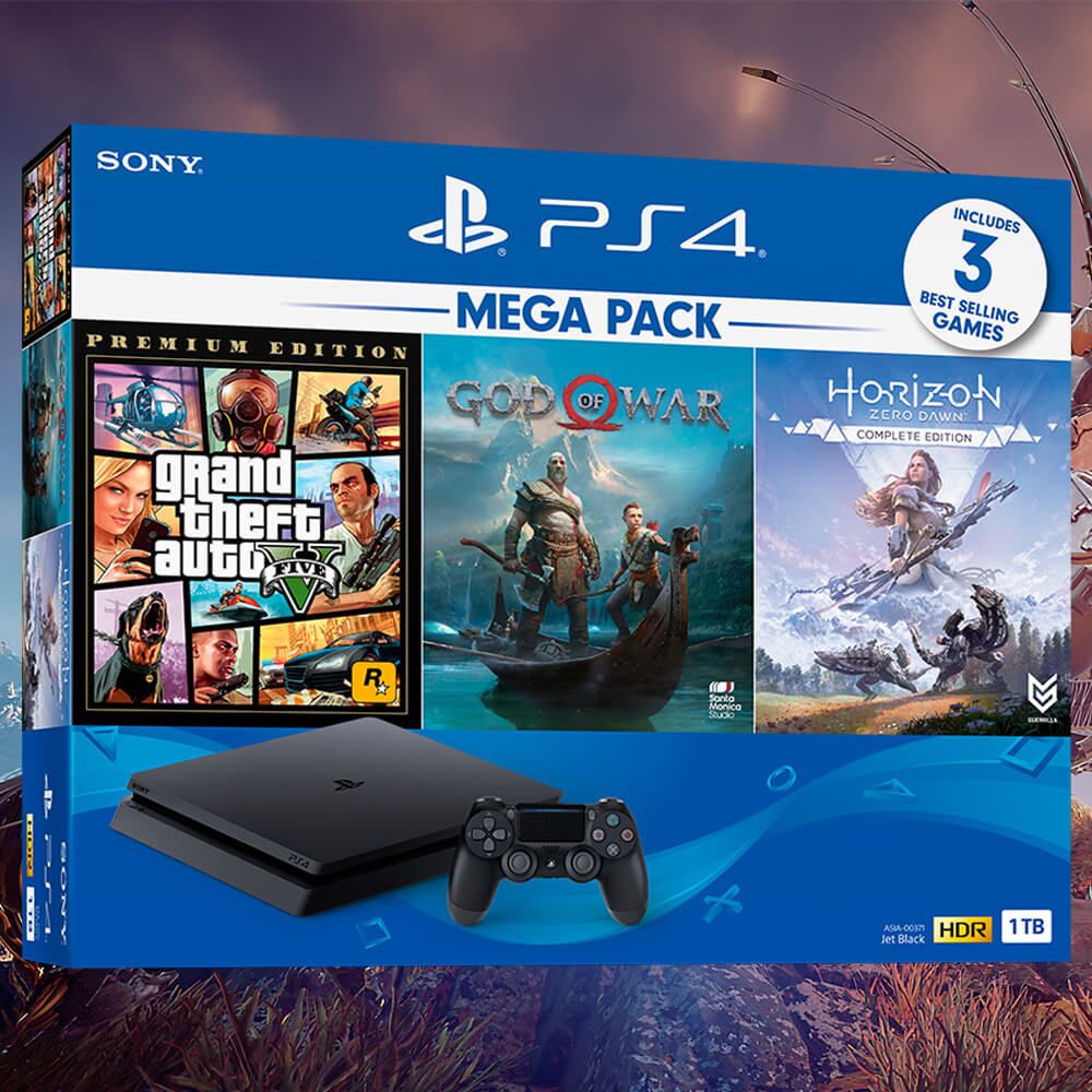 Máy PS4 Slim 1TB Mega Pack CUH-2218B MEGA