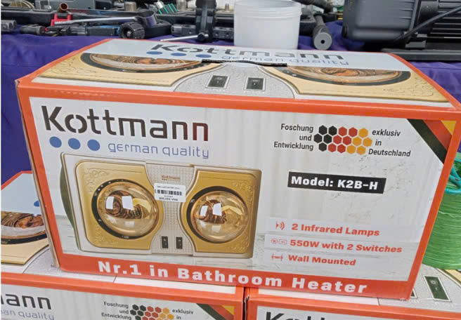 Đèn sưởi 2 bóng kottmann K2B-H (MH750)