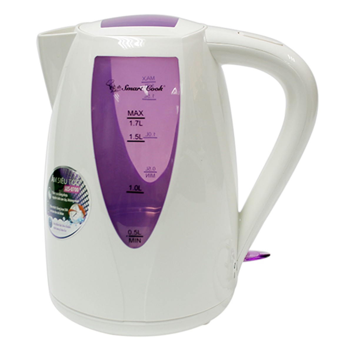 Ấm đun nước siêu tốc Smartcook 1,7L KES-6868