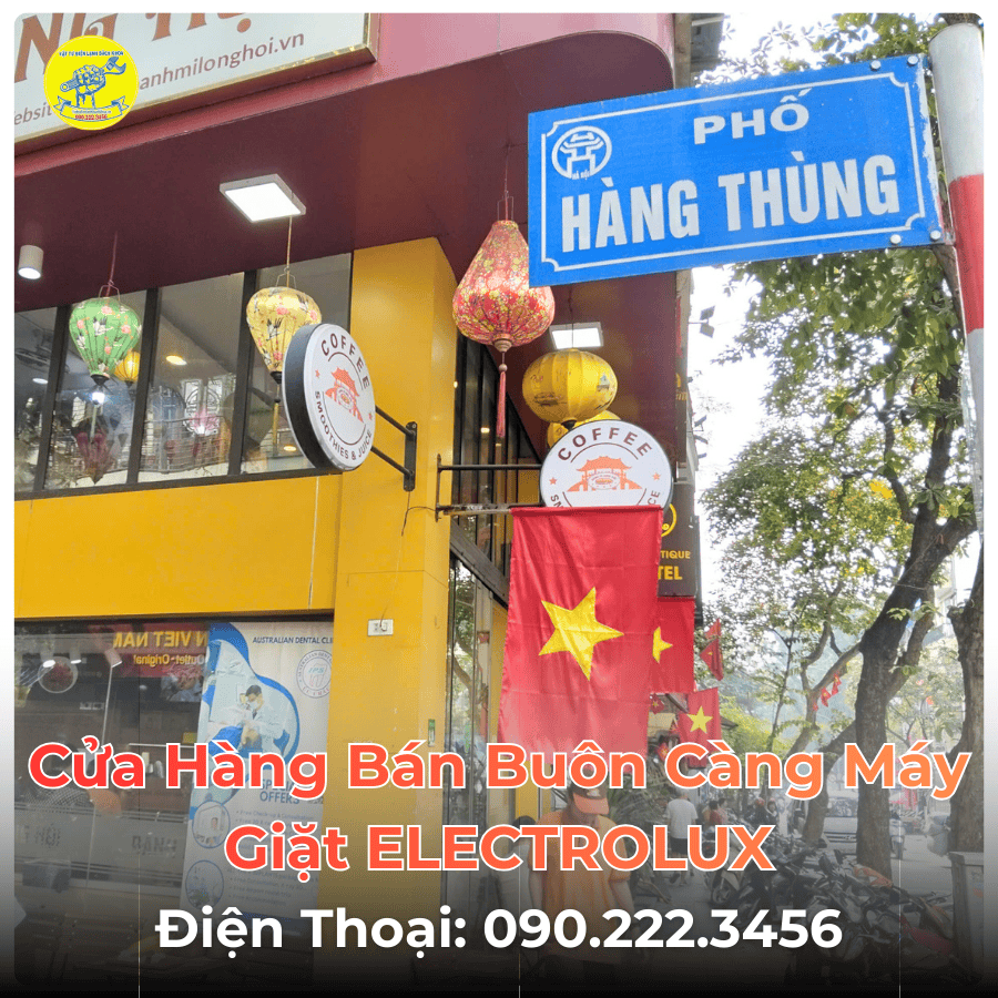 Cửa Hàng Bán Buôn Càng Máy Giặt ELECTROLUX Tại Phố Hàng Thùng
