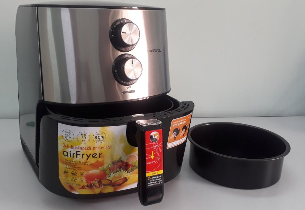 Nồi chiên không dầu Mistral MAF600 6 lít xuất xứ Malaysia