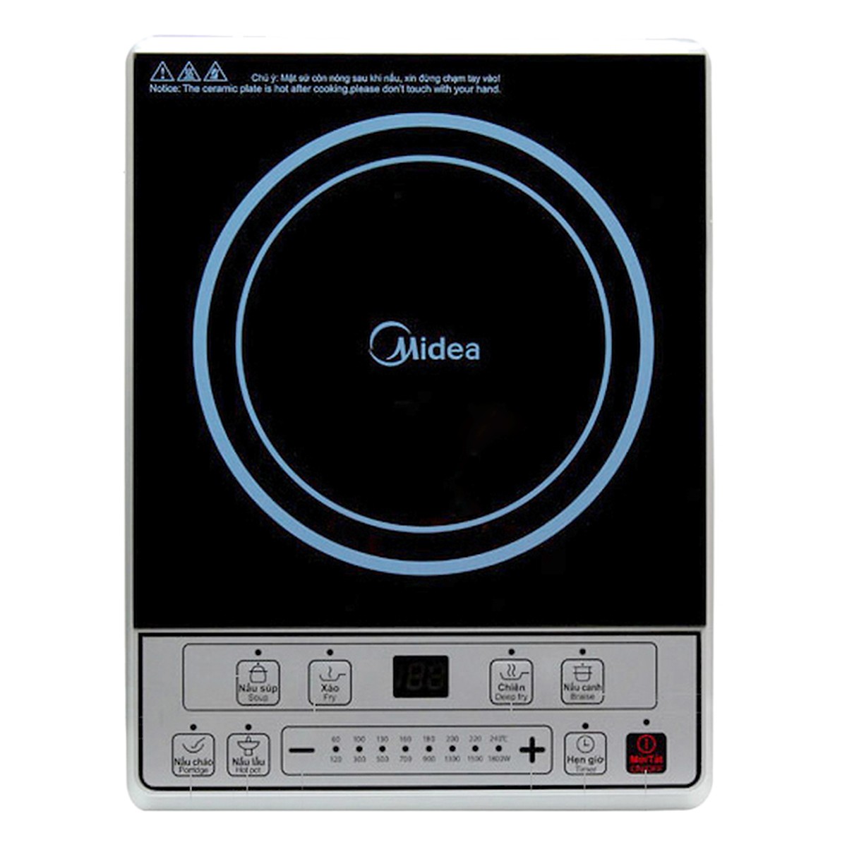 Bếp điện từ Midea MI-B2015DE - Đen - Hàng chính hãng