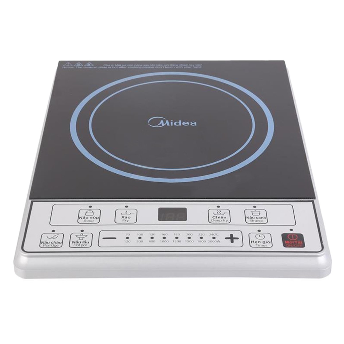Bếp điện từ Midea MI-B2015DE - Đen - Hàng chính hãng