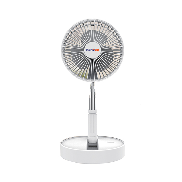 Quạt sạc điện gấp gọn Nanoco NFF1617W (Màu Trắng)
