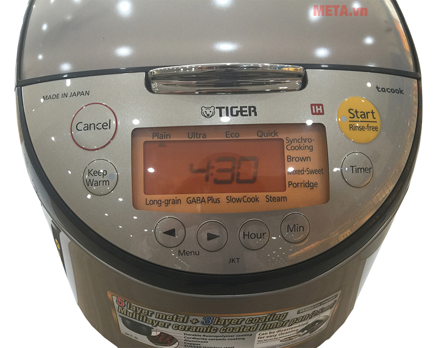 Nồi cơm điện tử cao tần Tiger JKT-S18W 1.8 lít