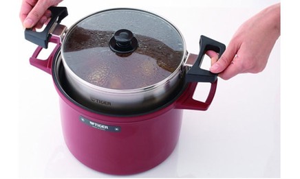Nồi ủ Tiger NFH-G450 - Màu Inox - 4.5 Lít - Hàng chính hãng