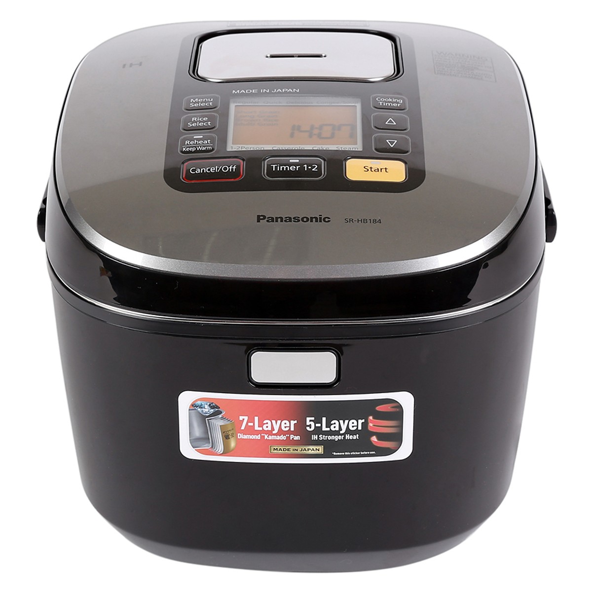 Nồi cơm điện tử Panasonic PANC-SR-HB184KRA - 1.8 Lít - Hàng chính hãng